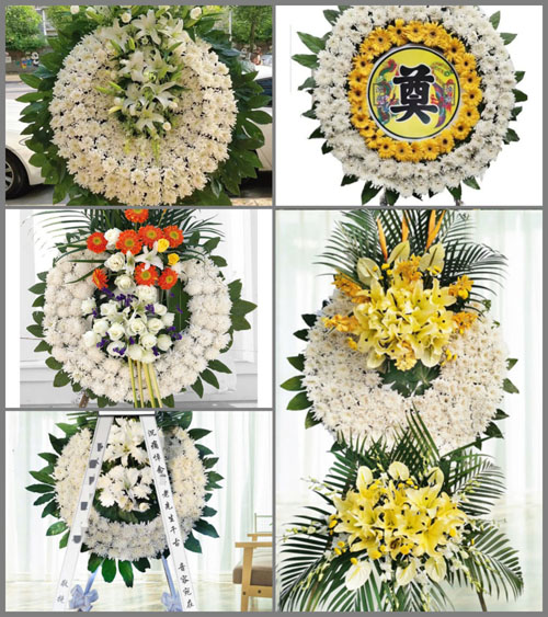 广东梅州市丰顺县黄金镇遍沙村花圈速递