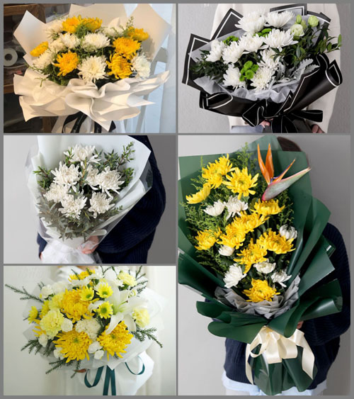 广东梅州市丰顺县黄金镇遍沙村白事花束代送